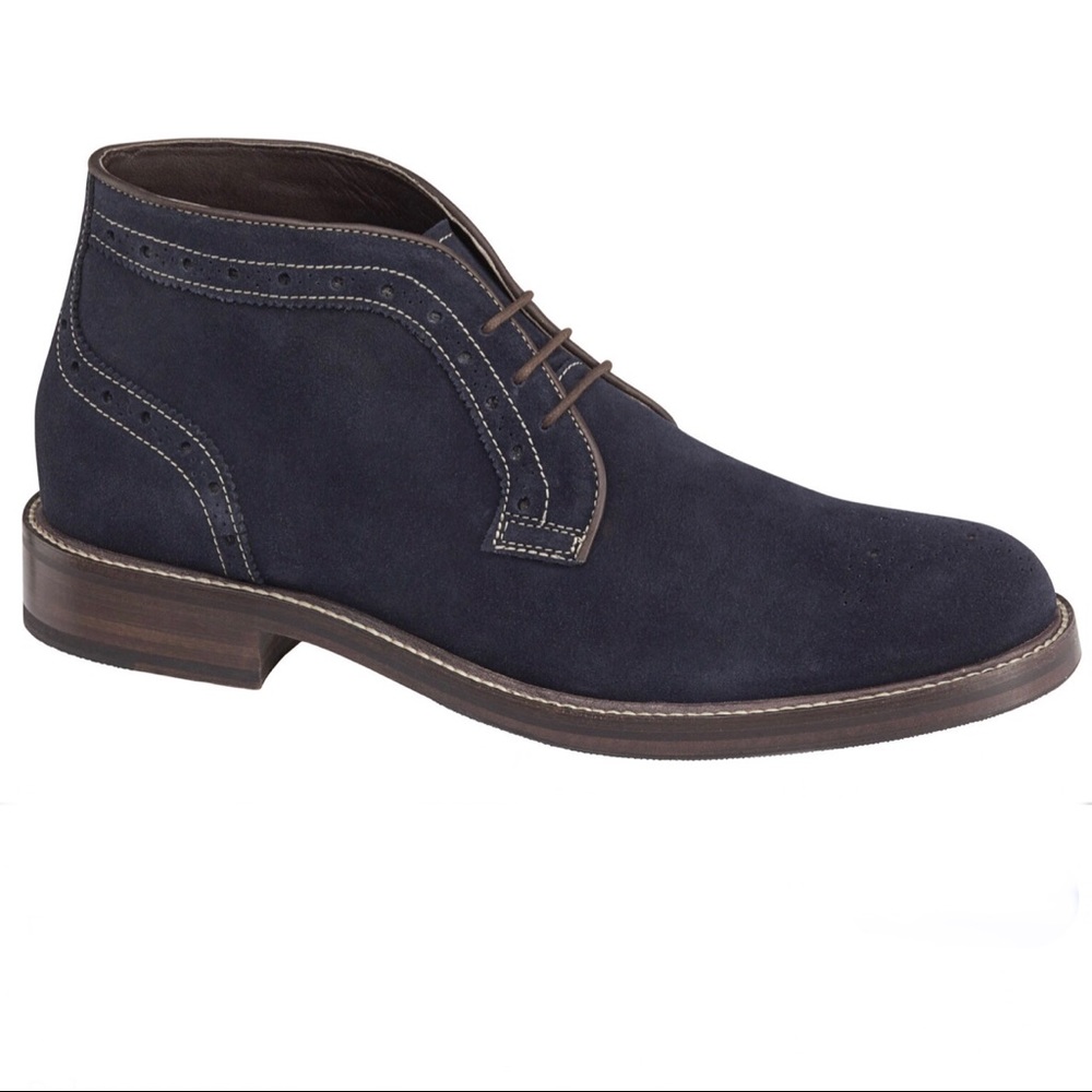 Johnston & Murphy • Pearson Chukka Navy Suede